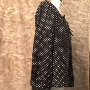 Black Poka Dot Blouse by Gap